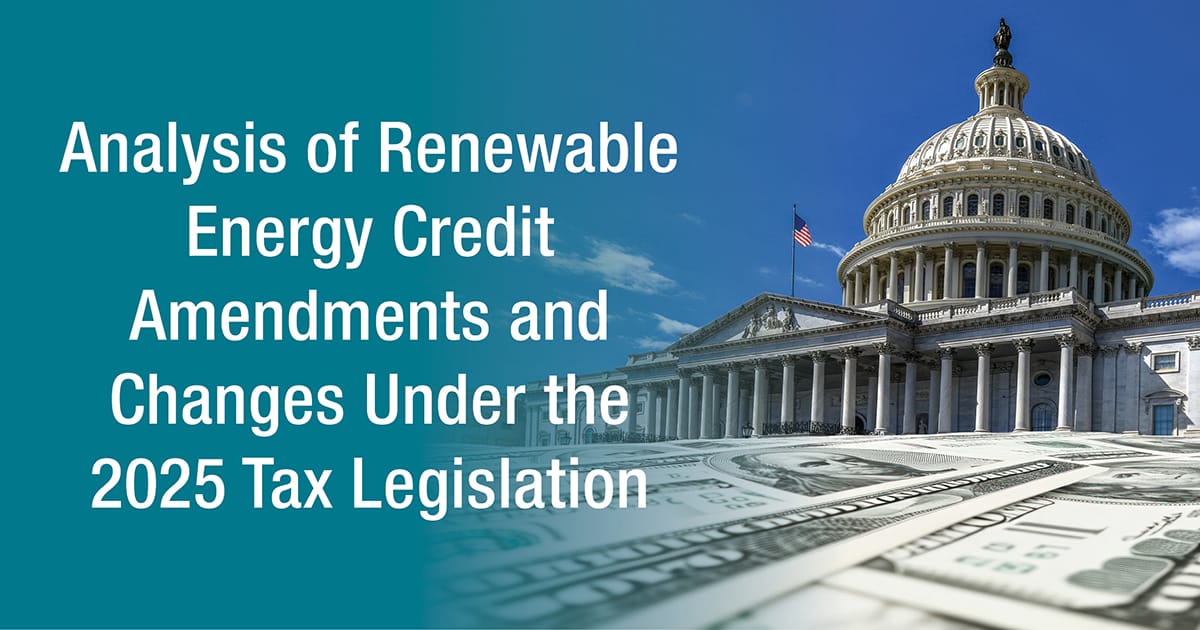 Analysis of Renewable Energy Credit Amendments and Changes Under the ...